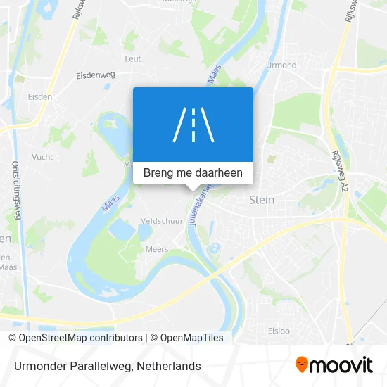 Urmonder Parallelweg kaart