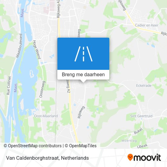 Van Caldenborghstraat kaart