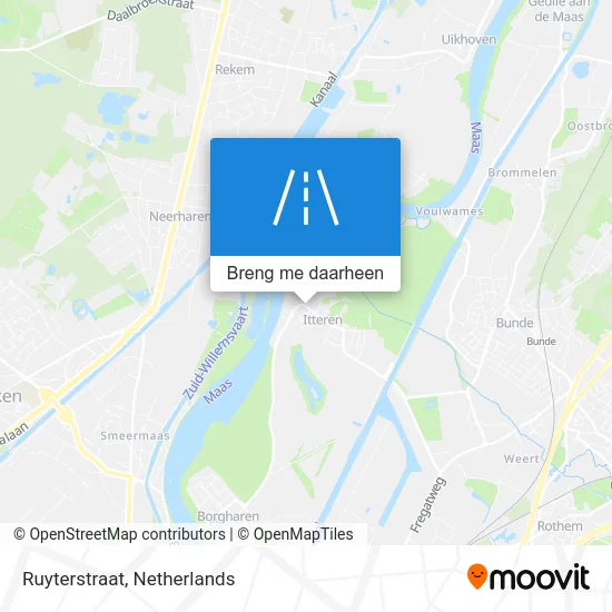 Ruyterstraat kaart