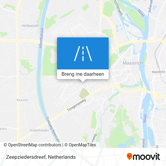 Zeepziedersdreef kaart