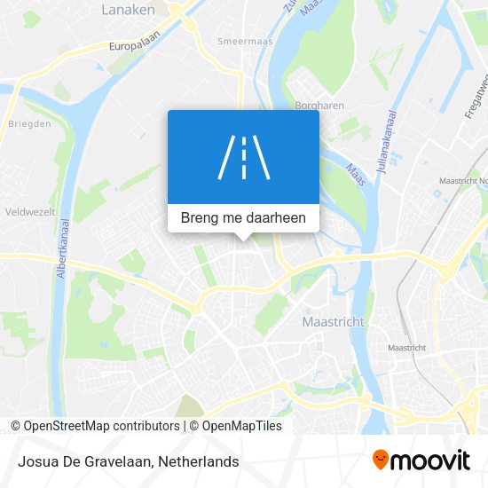 Josua De Gravelaan kaart