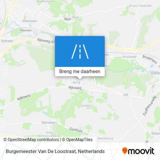 Burgemeester Van De Loostraat kaart
