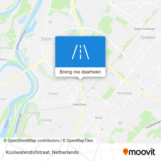 Koolwaterstofstraat kaart