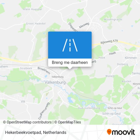 Hekerbeekvoetpad kaart