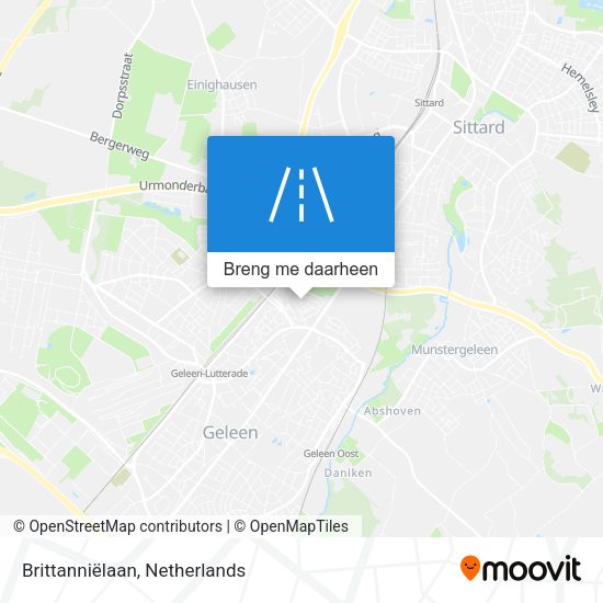 Brittanniëlaan kaart