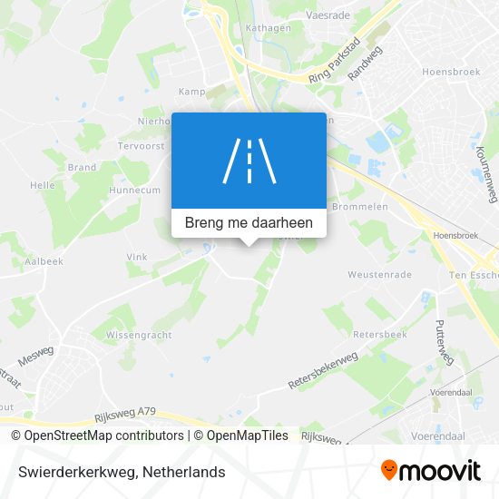 Swierderkerkweg kaart