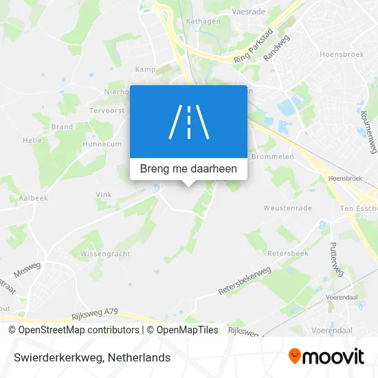 Swierderkerkweg kaart