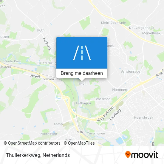 Thullerkerkweg kaart