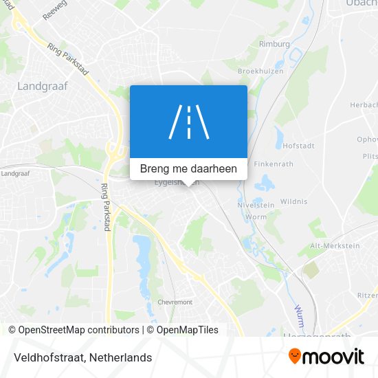 Veldhofstraat kaart