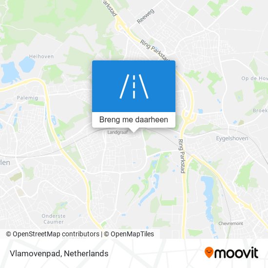 Vlamovenpad kaart