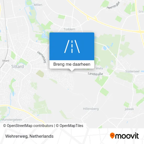 Wehrerweg kaart