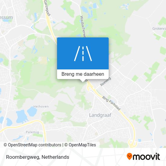 Roombergweg kaart