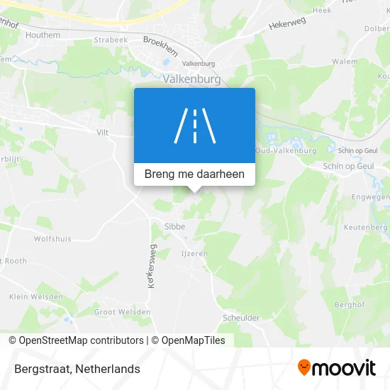 Bergstraat kaart