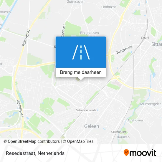 Resedastraat kaart
