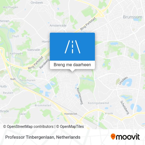 Professor Tinbergenlaan kaart