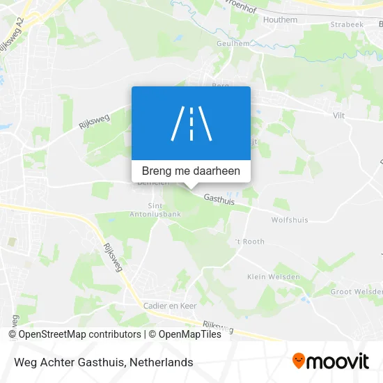 Weg Achter Gasthuis kaart