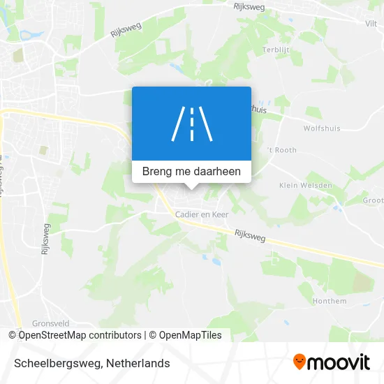Scheelbergsweg kaart