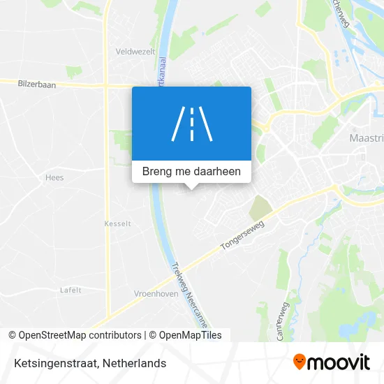 Ketsingenstraat kaart