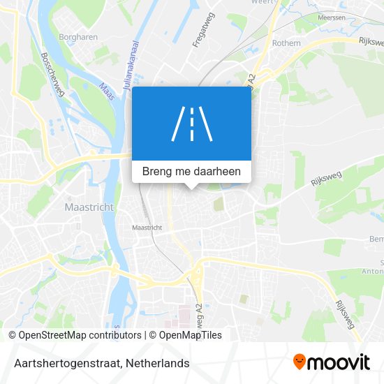 Aartshertogenstraat kaart