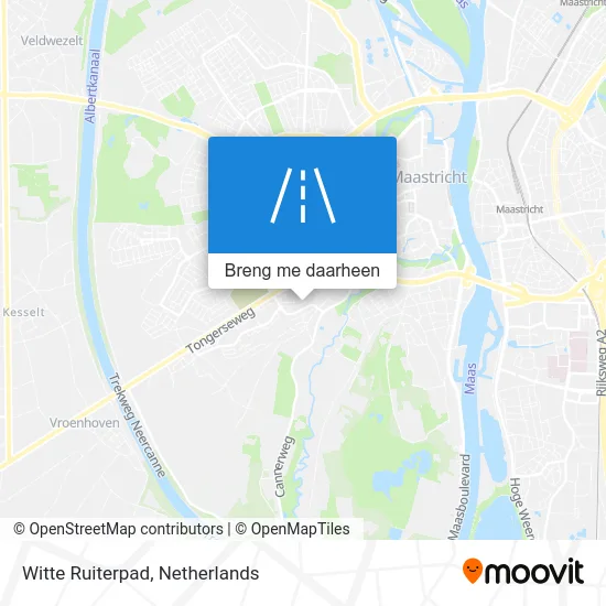 Witte Ruiterpad kaart