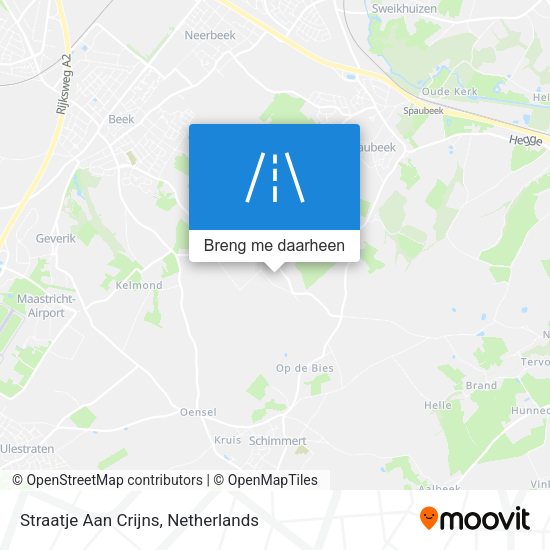 Straatje Aan Crijns kaart