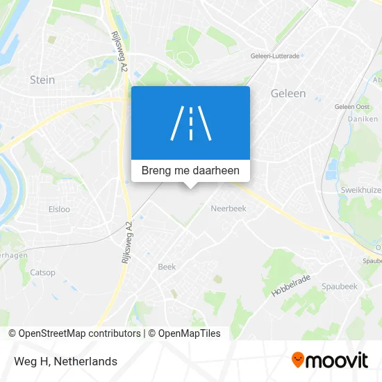Weg H kaart