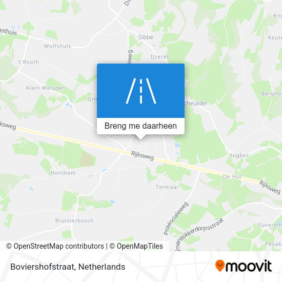 Boviershofstraat kaart