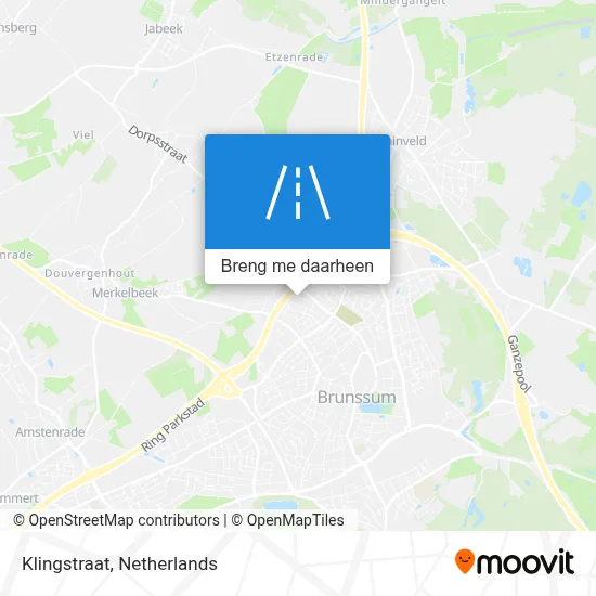 Klingstraat kaart
