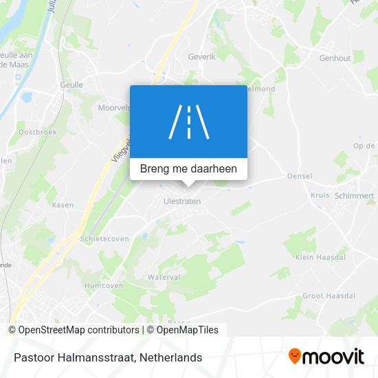 Pastoor Halmansstraat kaart