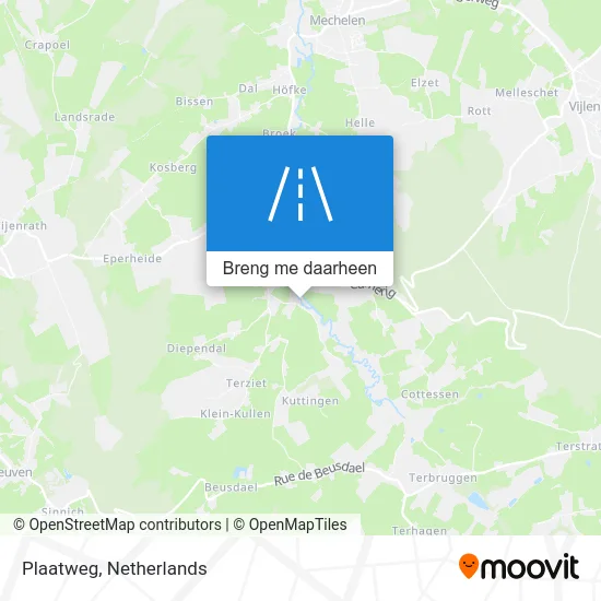 Plaatweg kaart