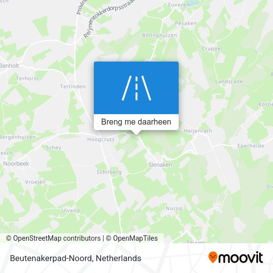 Beutenakerpad-Noord kaart