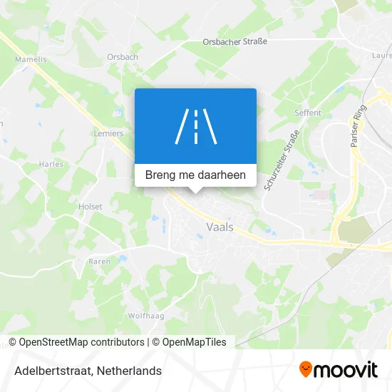 Adelbertstraat kaart