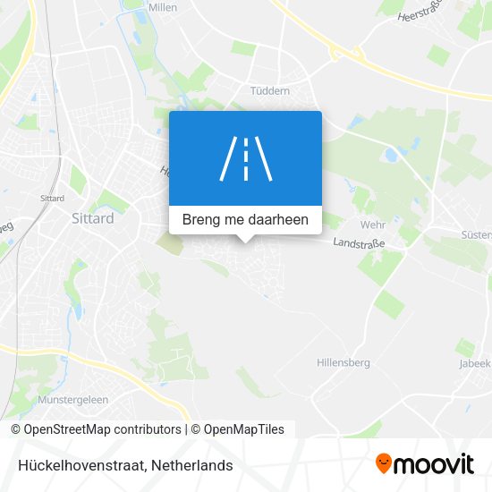 Hückelhovenstraat kaart