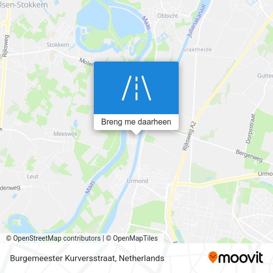 Burgemeester Kurversstraat kaart