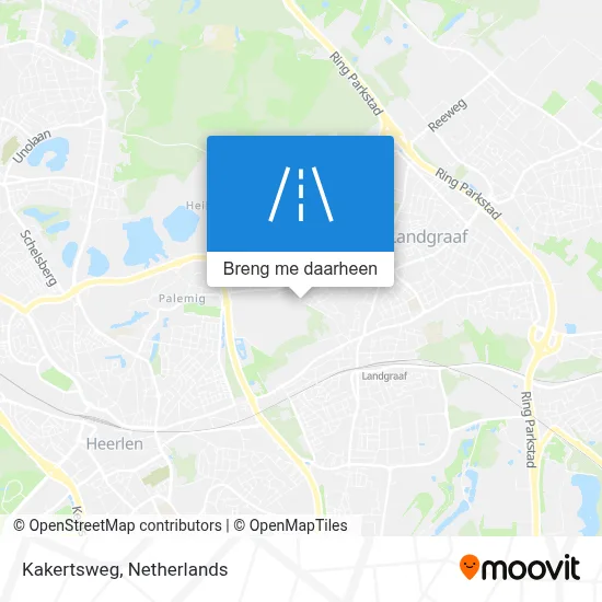 Kakertsweg kaart
