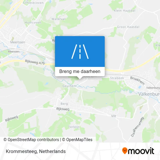 Krommesteeg kaart