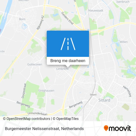 Burgemeester Nelissenstraat kaart