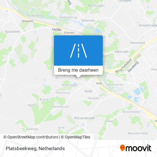 Platsbeekweg kaart