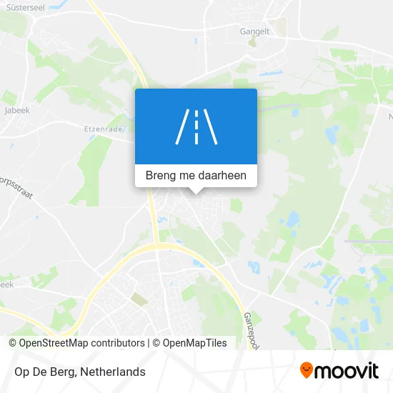 Op De Berg kaart