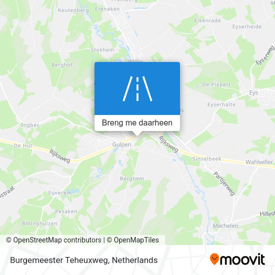 Burgemeester Teheuxweg kaart