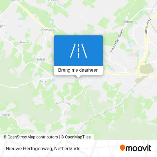 Nieuwe Hertogenweg kaart