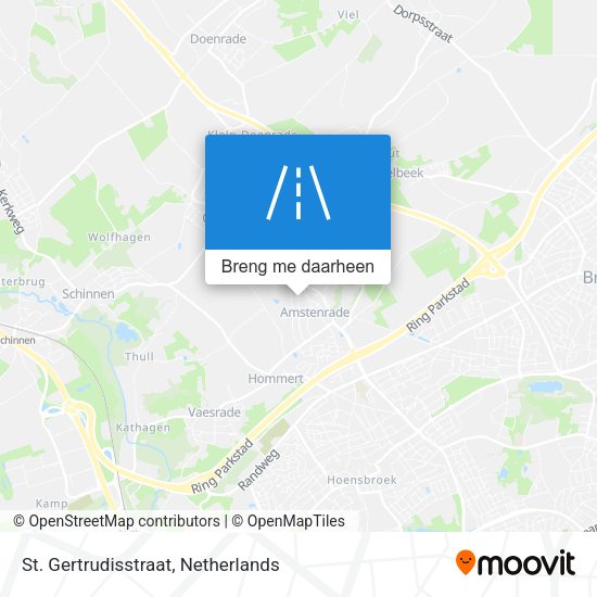 St. Gertrudisstraat kaart