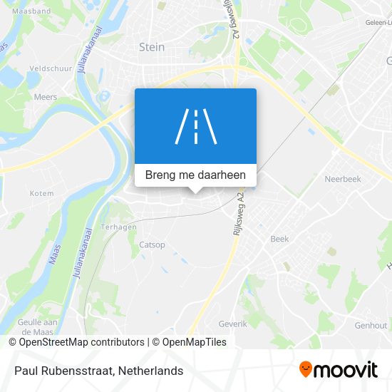 Paul Rubensstraat kaart