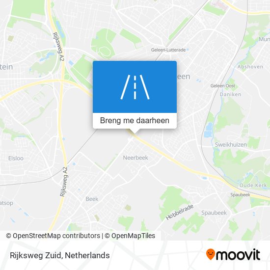 Rijksweg Zuid kaart