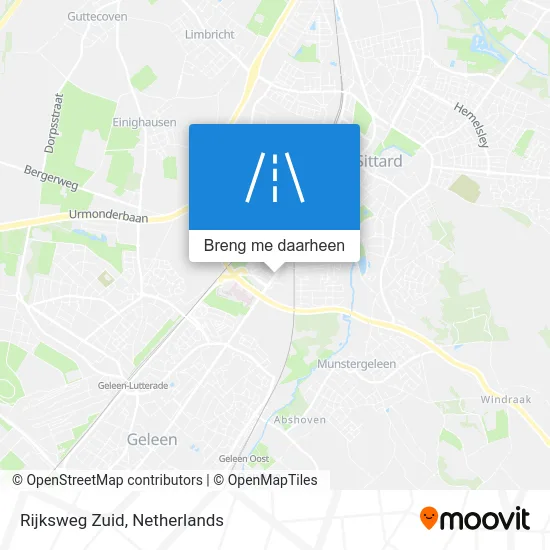 Rijksweg Zuid kaart