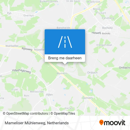 Mameliser Mühlenweg kaart