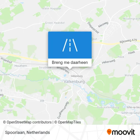 Spoorlaan kaart