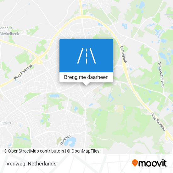 Venweg kaart