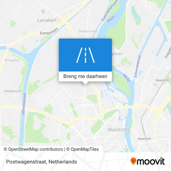 Postwagenstraat kaart