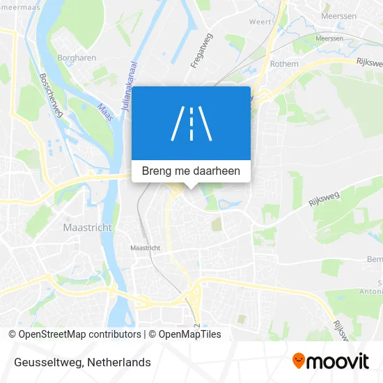 Geusseltweg kaart